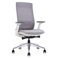 thumbnail image 2 of Eurotech Chaise de Bureau Ergonomique Réglable, Cadre Blanc Maille Grise, 2 of 5