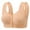 Beige, variant on GDREDA Women's Daily Wear Bra Women's Comfortable And Sexy Transparent Shoulder Strap Cordless Backless Spongeless With Convertible Shoulder Straps Grey,40