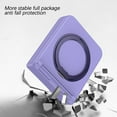 thumbnail image 4 of for Samsung Galaxy Z Flip 7 FE/Z Flip 6 Case Magnetic with Hinge Protection &Kickstand [Compatible with MagSafe],Magnetic Ring Stand Slim Phone Case Cover for Galaxy Z Flip 6 (Purple), 4 of 7