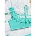 thumbnail image 4 of LRen Kids Bathing Suits Girls 2 Piece Ruffles Bikini Swimwear for Kids Girls Funny Summer Rash Guard Swimsuit Girl Beach Swimwear Girls'Swimwear Bikini Set, 4 of 8