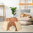 thumbnail image 5 of Cat Tent for Indoor, Indoor Dog House,Kitten Tent Suitable for Samll Dogs,Pet Cute Cave Nest Dog Houses(Beige, Medium), 5 of 6
