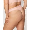 thumbnail image 2 of Sheer Mesh High Cut Thong - Blushing Rose, 2 of 3