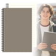 thumbnail image 2 of Hardcover Notebook Journal, A5 Spiral Bound Journal Notebooks, 100 Pages/50 Sheets Lined Notebooks, Dotted Spiral Notebook, Portable Journals for Planning, Office Notebooks,5.51×8.27 in,Grey, 2 of 6