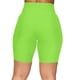 thumbnail image 2 of Pantalones cortos Prolriy para mujer, para entrenamiento, gimnasio, elásticos, de cintura alta, deportivos, color verde, talla L, 2 of 8