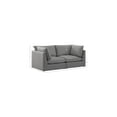 thumbnail image 3 of Meridian Furniture Mackenzie Grey Durable Linen Textured Modular Sofa, 3 of 9