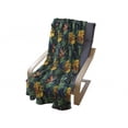thumbnail image 4 of Exotic Soft Flannel Fleece Throw Blanket, Jungle Plants Pattern with Tropical Bird of Paradise Hibiscus Monstera and Palm, Cozy Plush for Indoor and Outdoor Use, 70" x 90", Multicolor, by Ambesonne, 4 of 6