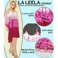 thumbnail image 2 of HAPPY BAY Women's Flowy Cover Ups Sleeveless Beach Tunic 1X-2X Pink, Tie Dye, 2 of 7