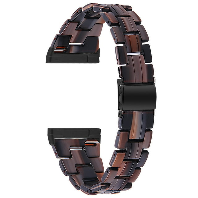 Bracelet en Résine pour Fitbit Versa 4 3 Bracelet Montre pour Fitbit Sense 2 Femmes Hommes Bracelet Léger avec Boucle en Métal Résine 15 pour Fitbit Versa 4