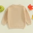 thumbnail image 6 of Toddler Baby Boy Girl Halloween Outfit Knit Chunky Pumpkin Sweaters Crew Neck Pullover Sweatshirt Tops Fall Winter Clothes, 6 of 8