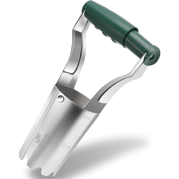 Bulb Planter Tool with Depth Markers, Automatic Soil Release Garden Bulb Planter for Tulip Daffodil Bulbs, Bulb Dibbler Hole Digger Tool