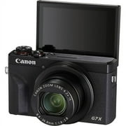 Canon PowerShot G7 X Mark III Digital Camera (Black) Bundle with 16GB SD Card, 57 Tripod, Flexible Tripod, Padded Bag, and 6Ave Cleaning Kit (International Version)