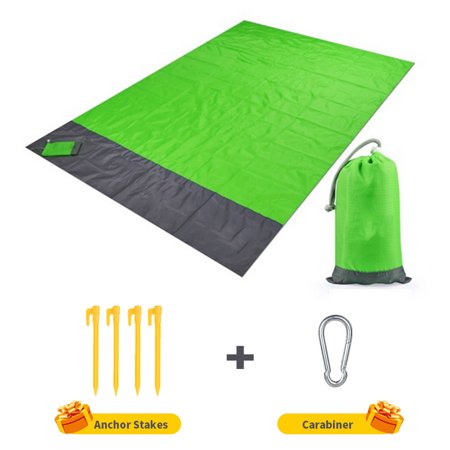 Outdoor Picnic Beach Blanket Waterproof,  Sand Free Foldable Portable Beach Mat for Picnics, Park, Camping, Hiking