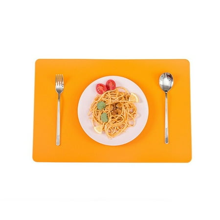 

dosili Set of 4/6/8/10 Faux Leather Placemats Heat Resistant Easy To Clean Non-Slip Rectangle Mat for Kitchen Dining Table Decorations
