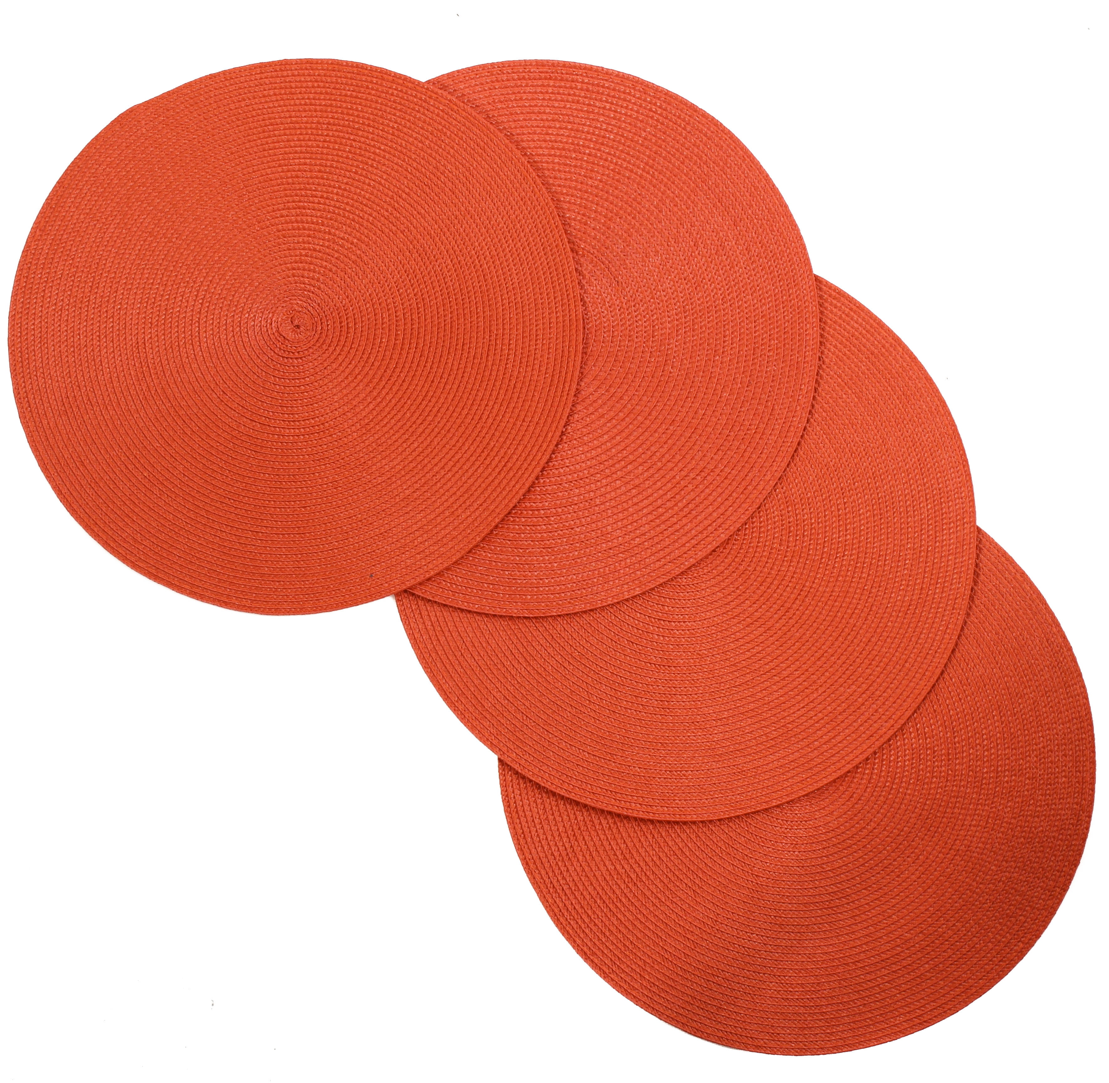 Venice Collections Vienna Woven Spiral Table Placemats 15 Inches Round