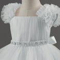 thumbnail image 5 of Girl Princess Party Dress Toddler Baby Girls Flower Tulle Tutu Dress 2025 Cute Elegant Formal Birthday Dresses 1-6Y, 5 of 6