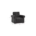 thumbnail image 5 of Ottomanson Convertible Accent Armchair with Hidden Storage, Firm Comfort Seating, Black, 5 of 5