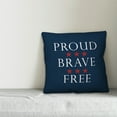 thumbnail image 3 of Creative Products Proud Brave Free 16x16 Indoor / Outdoor Pillow, 3 of 3