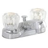Bayview Bathroom Faucet Lead Free Chrome Brass Pop Up Two Acrylic Handles