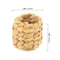 thumbnail image 2 of ZOENHOU 24 PCS 2 Inch Round Water Hyacinth Napkin Rings, Straw Napkin Rings, Woven Rattan Napkin Rings for Dinner Table Decoration, 2 of 6