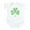 Cloud White, variant on CafePress - St Paddys Day Shamrock Infant Bodysuit - Baby Light Bodysuit, Size Newborn - 24 Months