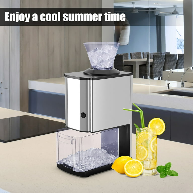 Costway Electric Stainless Steel Ice Crusher Machine Professional Tabletop