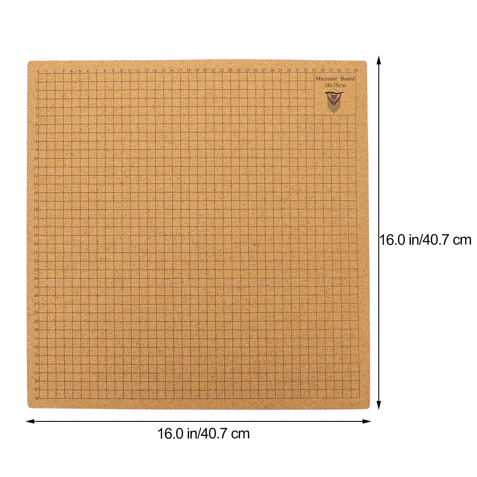 PBPBOX Knotting Board with T Pins Light Brown 1 Set Craft Board for Beginners