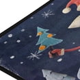 thumbnail image 2 of Dreamtimes Kitchen Rugs,Santa Claus Running with Christmas Tree Non Slip Washable Cushioned Carpets Polyester AntiFatigue Comfort Porch Floor Mat Christmas Decoration 39×20 in, 2 of 7