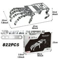 thumbnail image 4 of BYTEWAR 822 Pieces Metal 3D Puzzles, 4 of 9