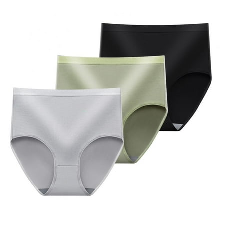 

WBQ Women s High Waist Underwear Briefs High Rise Full Coverage Soft Breathable Panties for Women Girls Multipack