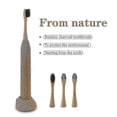thumbnail image 4 of Bamboo Electric Toothbrushes Nylon Bristles- Biodegradable Natural Eco-friendly Compostable Vegan Reusable, 4 of 4