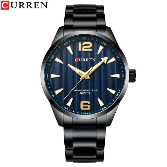 CURREN Steel Band Watch for Man Fashion Business Quartz Wristwatch Simple Dial Classic Design Luminous Hand Original Brand Clock