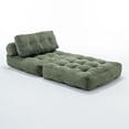 thumbnail image 5 of Folding Sofa Bed, Convertible Sleeper Chair with Pillow Foldable Mattress with Back Support, Portable Fold Out Chair Bed Comfy Floor Sofa Lounge for Living Room Bedroom, Single (Green), 5 of 11