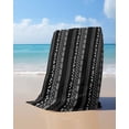 thumbnail image 4 of Black and White Geometric Beach Towels Oversized Super Absorbent, Modern Abstract Art Aesthetics Lightweight Bath Towel Quick Dry Sets For Bathroom/Pool/Rv Camping/Beach Play/Gym Room/Picnic 23"x47", 4 of 8