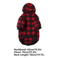 thumbnail image 3 of FAMTKT Dogs Sweatshirt Winter Dog Sweatshirt Padded Black and Red Plaid Casual Medium and Large Dog Comfortable Warm Pet Clothes Pet Clothes, 3 of 6