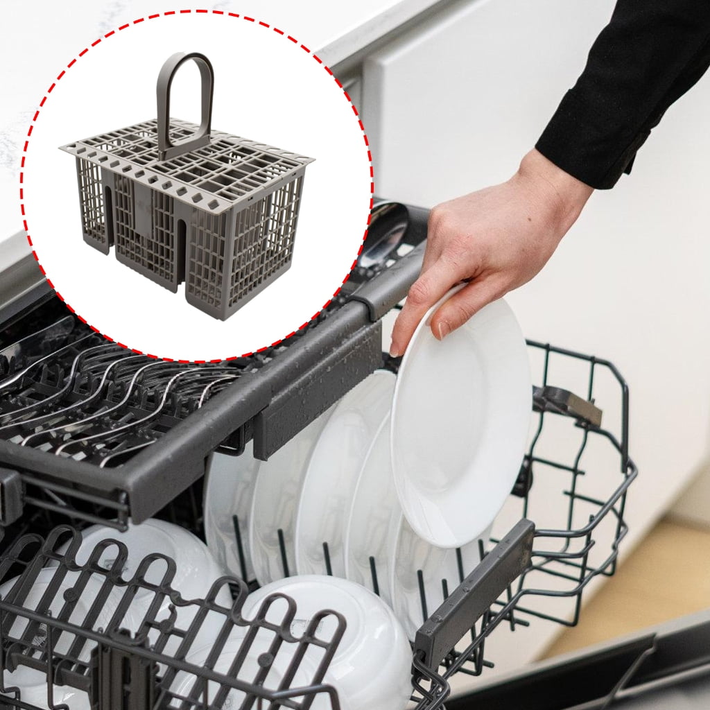 NEXAVKPR Practical Dishwasher Storage Solution Plastic Texture for Chopsticks and Forks