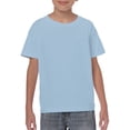 thumbnail image 1 of Gildan Youth Heavy Cotton T-Shirt, XL, Light Blue, 1 of 2