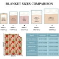 thumbnail image 3 of Yibo Strawberry Cherry Pattern Flannel Soft Warm Cute Strawberry Fruits Blanket Fleece Bed Couch Living Room Blanket for Kids Adults, 3 of 8