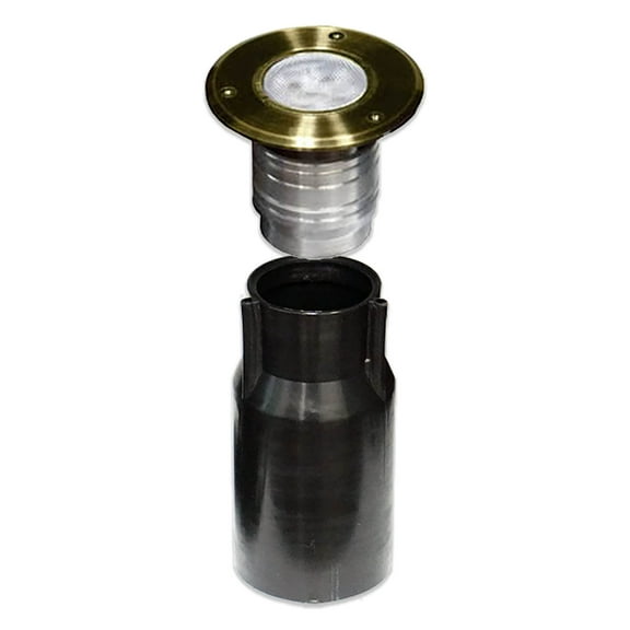 HALF OFF PONDS LumiNight Pond and Landscape Lighting - Brass 6-Watt LED Brass Well Light (Add-On, Transformer Not Included) - BS-WL6W