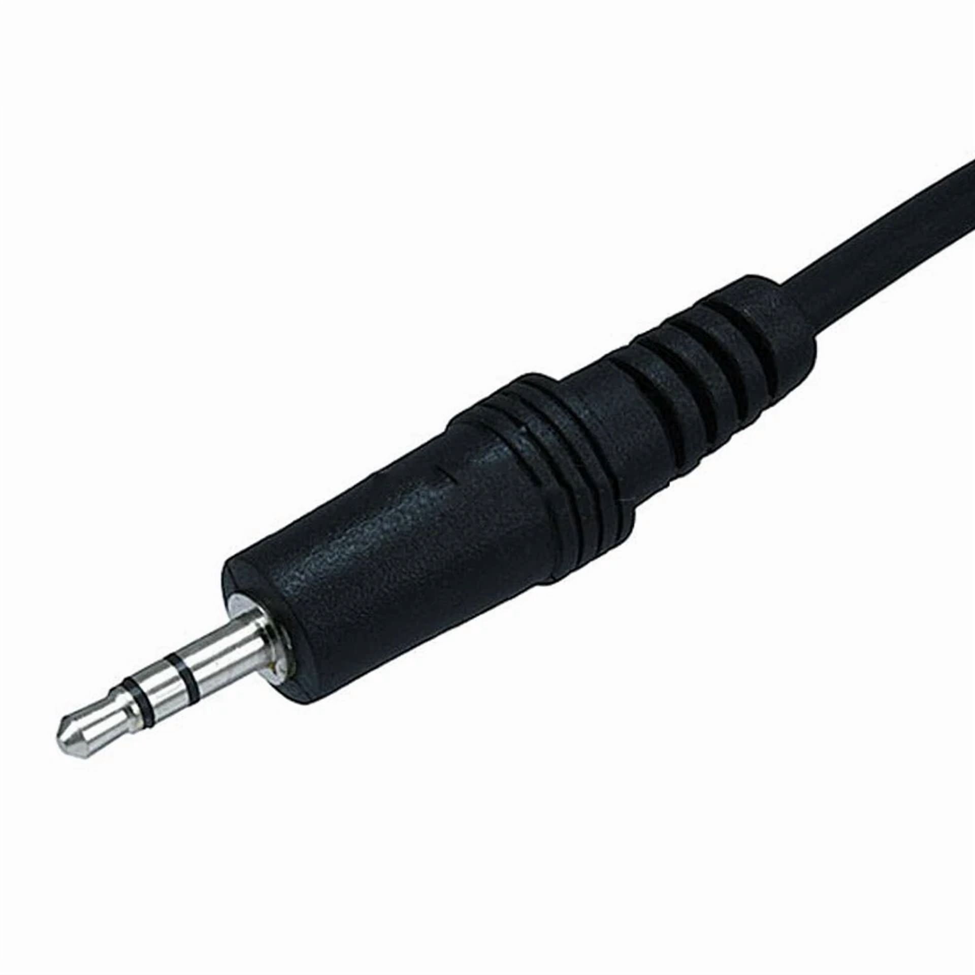 CRESTIN- 2 Pcs 12Ft 3.5Mm 1/8" Male To Female Trs Stereo Audio Cable Extension Cord Black
