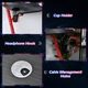 thumbnail image 5 of Escritorio Gamer HOMEMAKE FURNITURE Mesa de Computadora Estilo fresco Negro con Rojo, 5 of 7