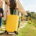 thumbnail image 4 of Hikolayae Hardside Spinner Luggage Sets in Yellow, 3 Piece, TSA Lock, 4 of 8