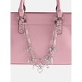 thumbnail image 3 of No Boundaries Women’s Swag Chain Bag Charms, Silver Tone, 3 of 3