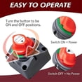 thumbnail image 5 of Battery Disconnect Switch 12V-48V Battery Cut Off Switch On/Off Heavy Duty Waterproof Battery Switch, 5 of 5