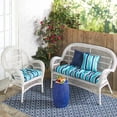 thumbnail image 2 of The Lakeside Collection Chaise Lounge Cushion - Farmhouse Rustic Cushion for Patio - Gray Stripe, 2 of 16