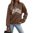 thumbnail image 2 of Tosmy Women's Sweatshirts Ladies Graphic Print Crew Neck Sweatshirts Pullover Tops Casual Long Sleeve Workout Shirts Loose Fashion Clothes, 2 of 4