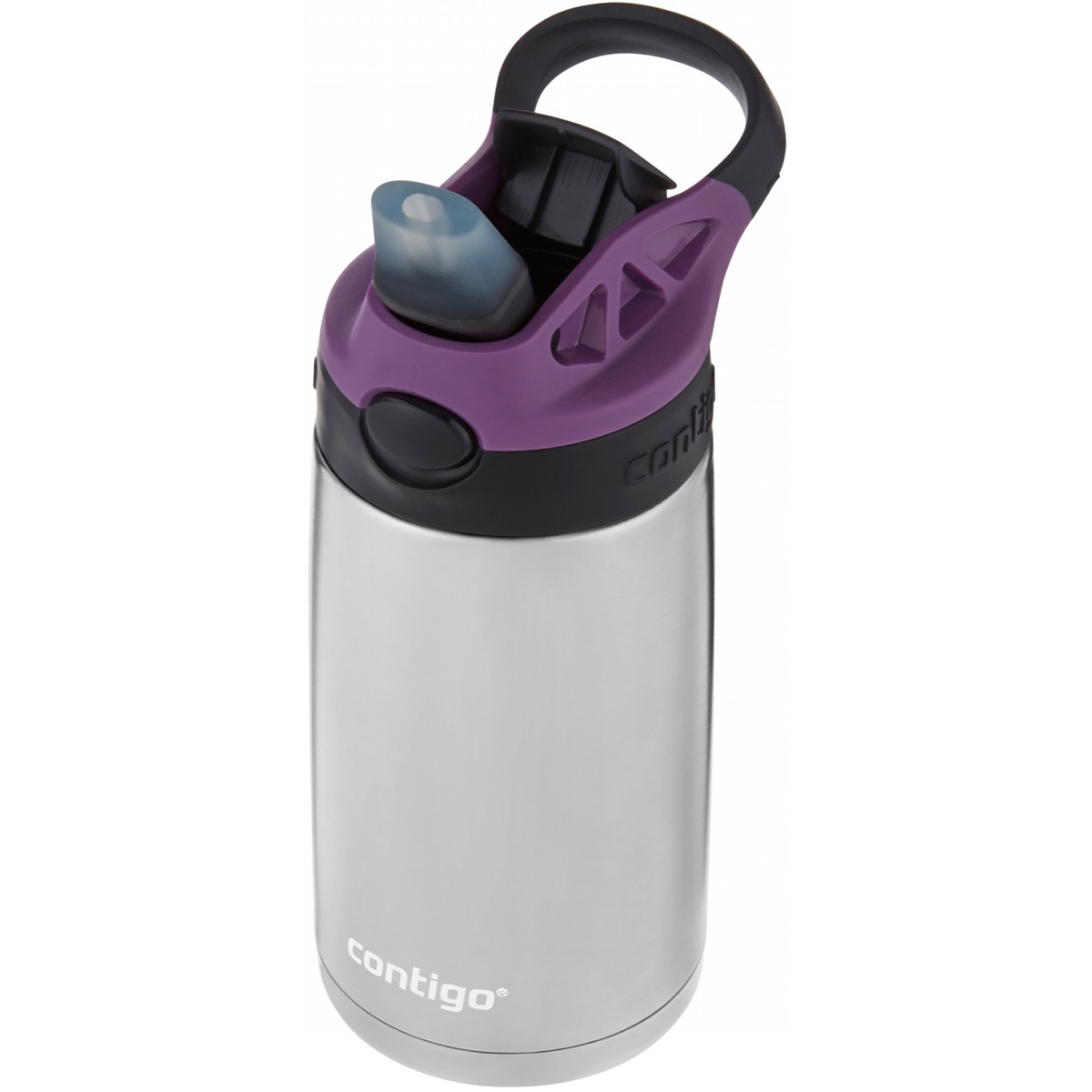 Contigo Kid's 13 oz. AutoSpout Straw Water Bottle - Eggplant/Licorice