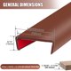 thumbnail image 2 of Protector de bordes Edge Trim de goma con canal en U de 20 pies, color marrón, 2 of 7