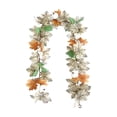 thumbnail image 2 of HHJZPR 78.74in Artificial Maple Leaf Garland, Faux Fall Vine with Berries Pumpkin Ornaments, Bendable Hanging Greenery for Thanksgiving Halloween Mantel Door Arch Table Decor, 2 of 6