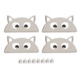 thumbnail image 1 of piezas hebilla de metal patrón semicírculo de dibujos animados DIY cuero equipaje sujetador decoración plata B01-51-52055, 1 of 5