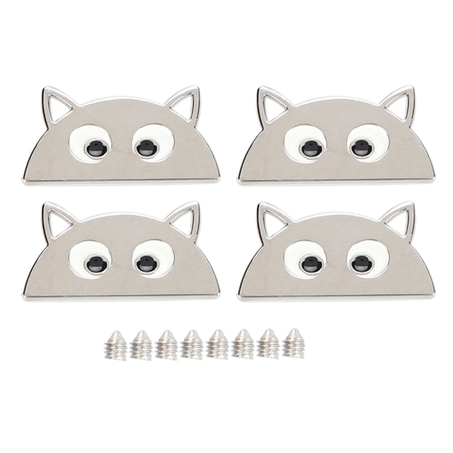 piezas hebilla de metal patrón semicírculo de dibujos animados DIY cuero equipaje sujetador decoración plata B01-51-52055